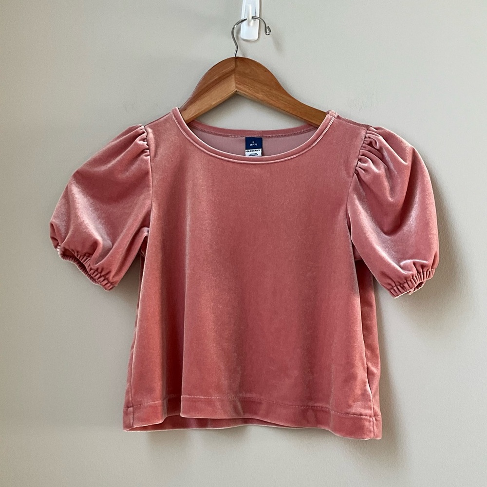 Old Navy Girl’s Pink Velvet Shirt